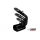 Echappement Speed ​​Edge Noir Acier Inoxydable Approuvé Mivv