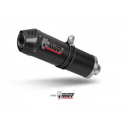 ESCAPE OVAL COMPLETO CARBONO MIVV HOMOLOGADO