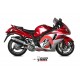 Double Echappement Speed ​​Edge Acier Inoxydable Approuvé Mivv