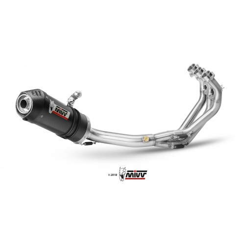 ESCAPE OVAL COMPLETO CARBONO MIVV HOMOLOGADO