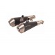 DOBLE SILENCIOSO MEGAPHONE DARK STYLE BMW R 100  NO HOMOLOGADO