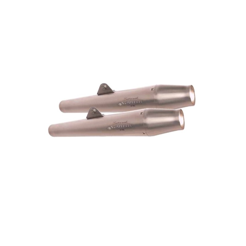 DOBLE SILENCIOSO SINFONIA  ACERO INOXIDABLE BMW R 100  NO HOMOLOGADO